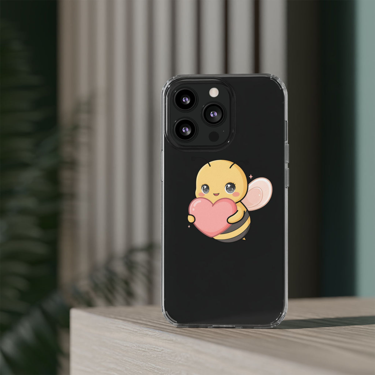 Kawaii Bee Clear Impact-Resistant Phone Case