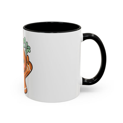 Kawaii Gingerbread Mug with Mistletoe | Christmas Accent Mug