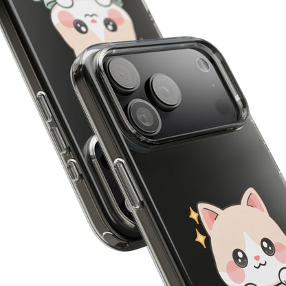 Kawaii Cat Phone Case, Cute Teacup Kitty Gift