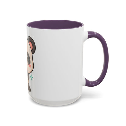 Kawaii Panda Coffee Mug, Cute Sushi Lover Accent Mug