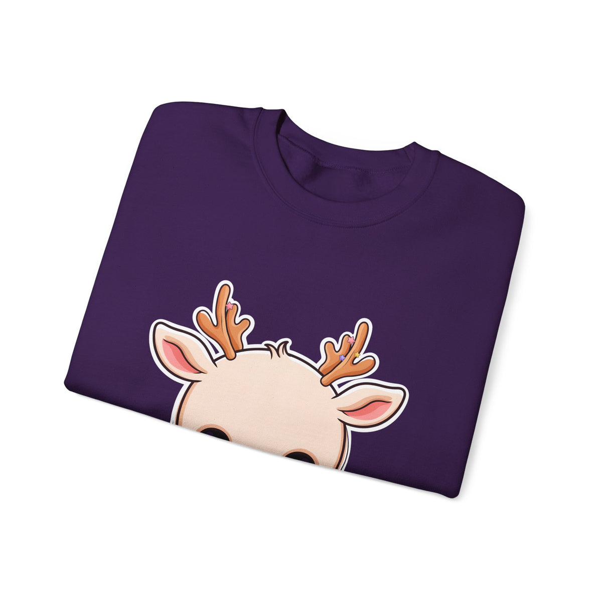 Kawaii Reindeer Christmas Sweatshirt for Cozy Holiday Evenings