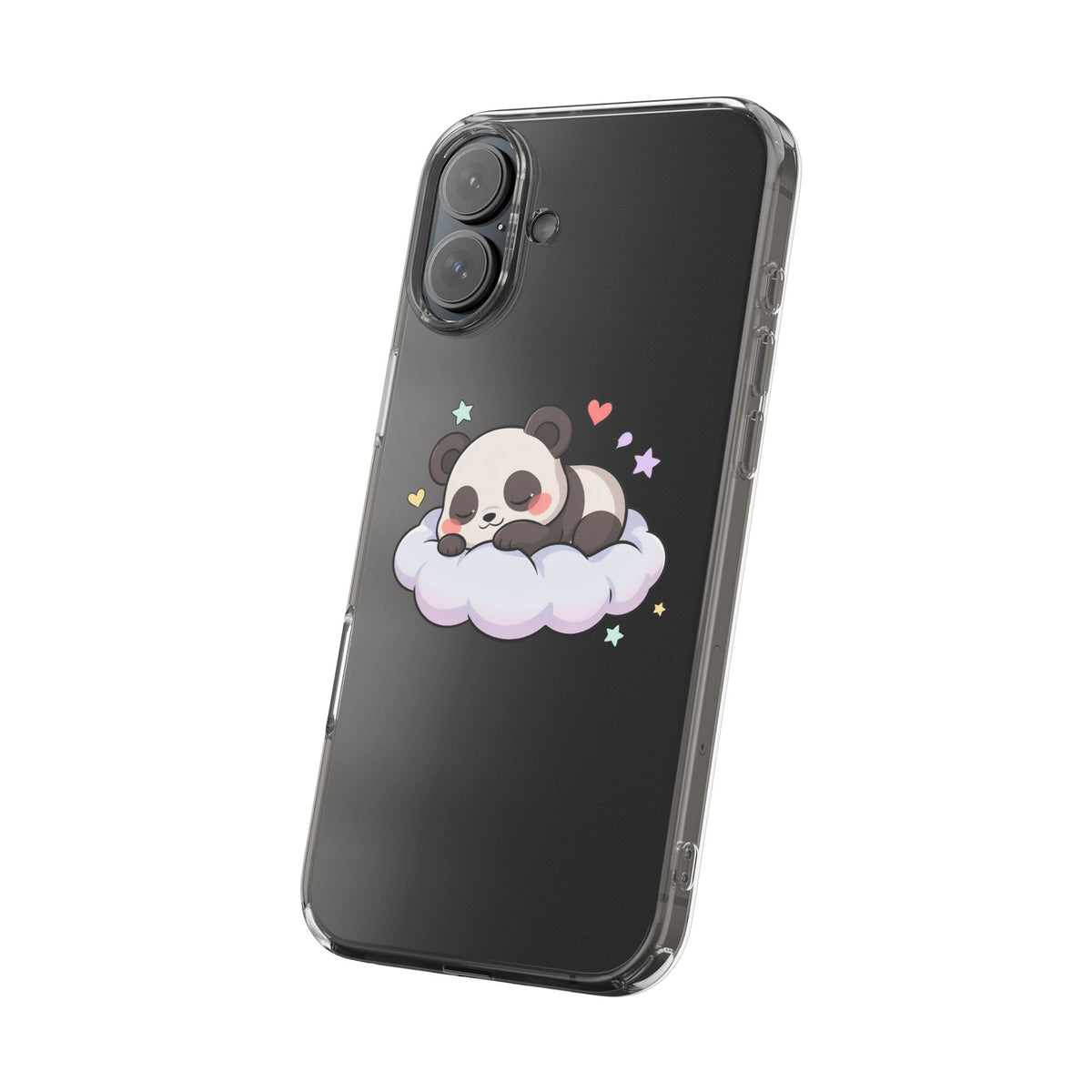 Sleeping Panda Clear Impact-Resistant Phone Case