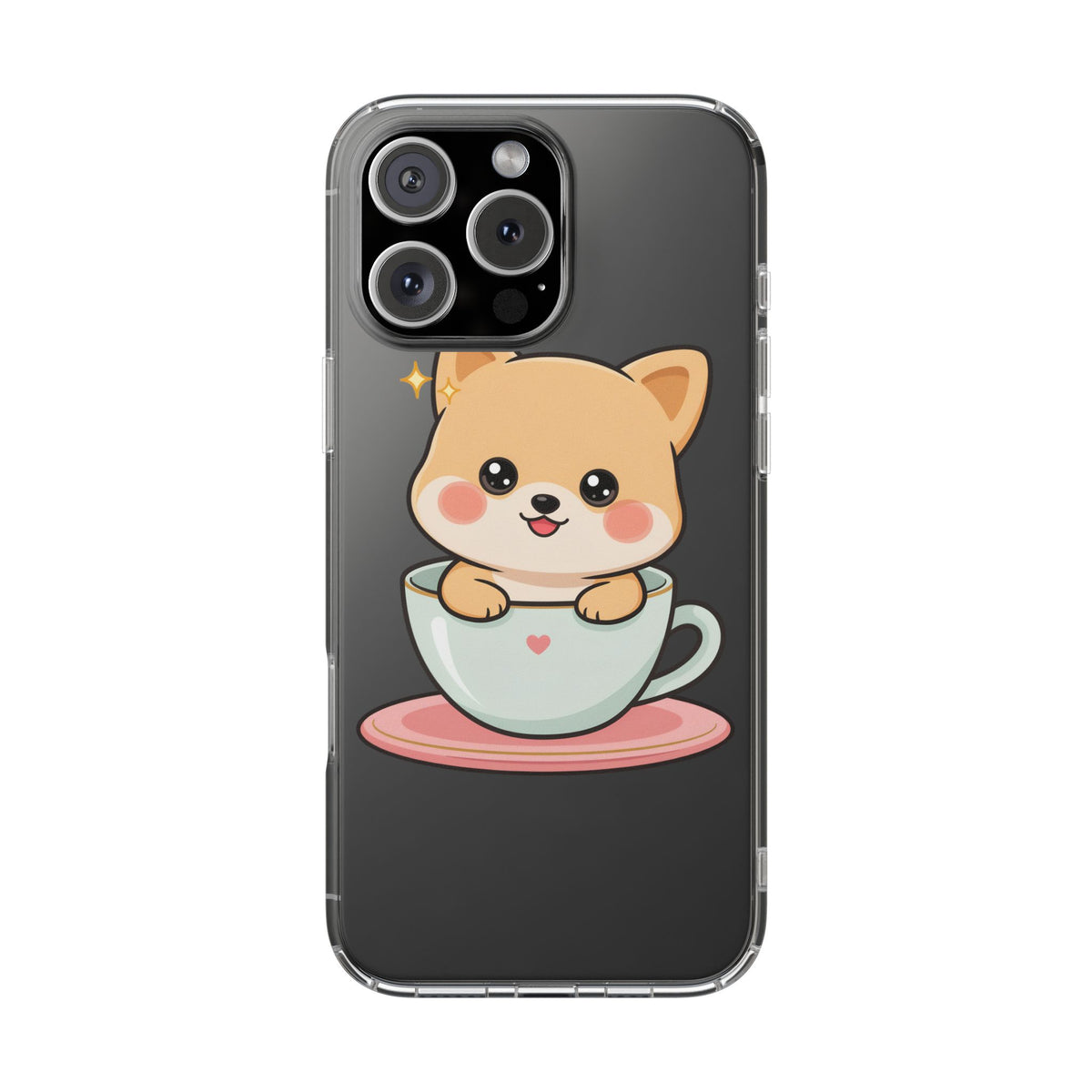 Kawaii Shiba Inu Phone Case – Cute Puppy in a Teacup
