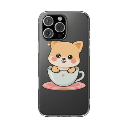 Kawaii Shiba Inu Phone Case – Cute Puppy in a Teacup