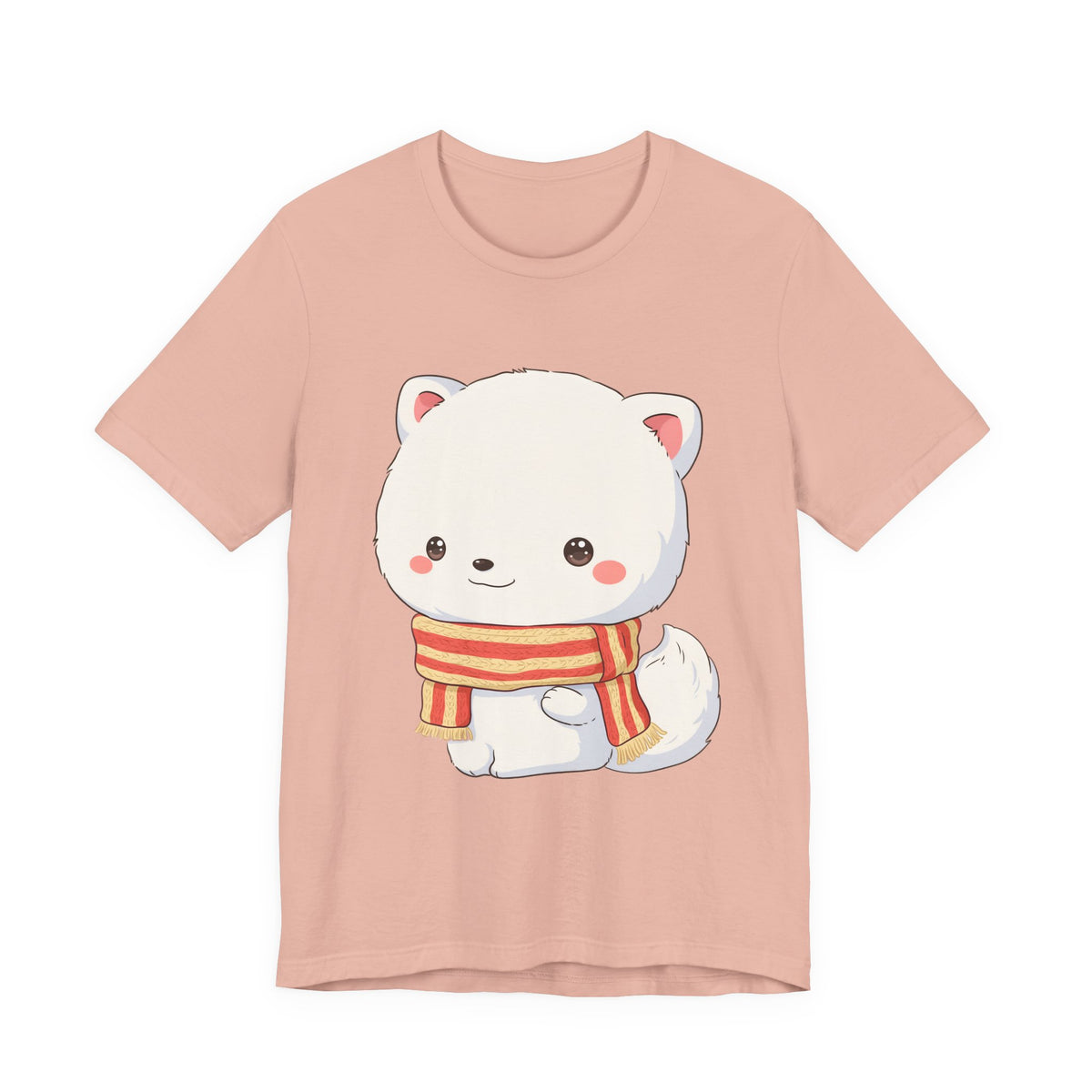 Kawaii Arctic Fox Christmas Tee for Cute Holiday Fans