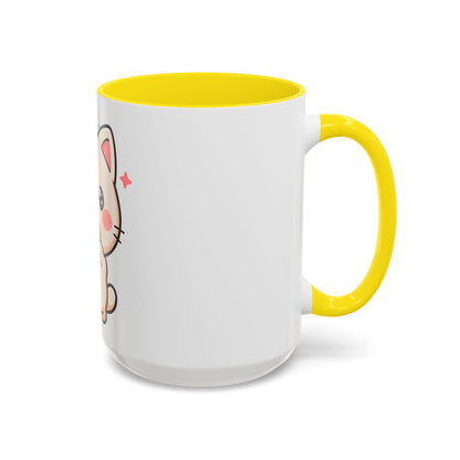 Kawaii Cat Sushi Mug, Cute Accent Coffee Mug