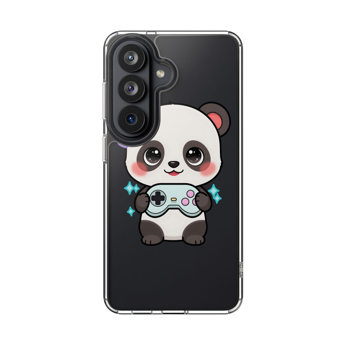 Gamer Panda Clear Impact-Resistant Phone Case