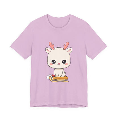 Kawaii Reindeer T-Shirt for Cozy Winter Days