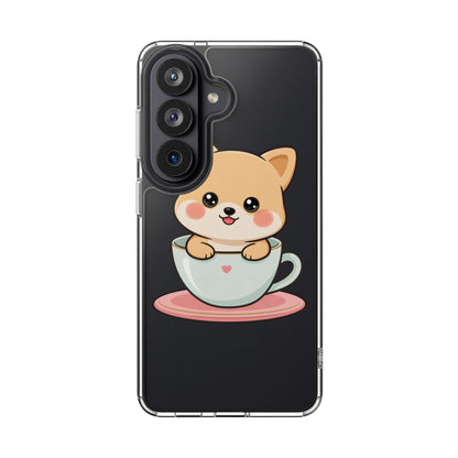 Kawaii Shiba Inu Phone Case – Cute Puppy in a Teacup