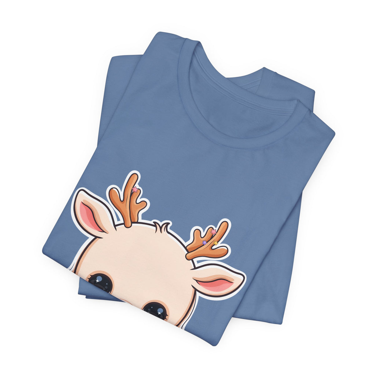 Kawaii Reindeer T-Shirt for Cozy Holiday Errands