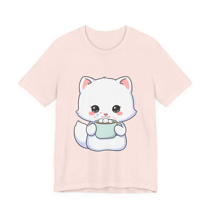 Kawaii Arctic Fox T-Shirt for Cozy Winter Gift Giving