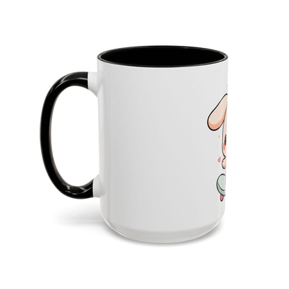 Kawaii Bunny Skateboard Mug – Cute Accent Coffee Mug