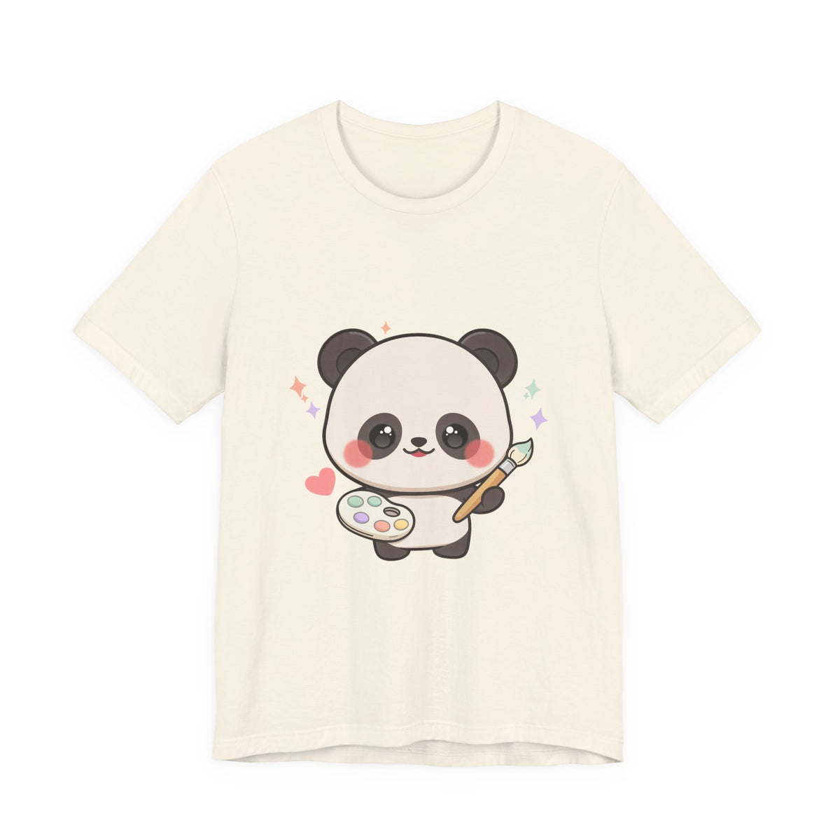 Kawaii Panda Artist T-Shirt for Creative Panda Fans