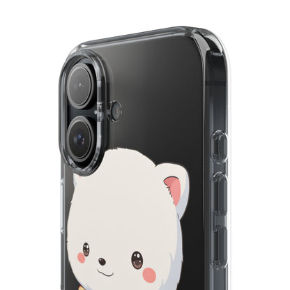 Kawaii Arctic Fox Phone Case, Cozy Christmas Scarf