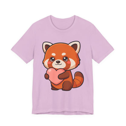 Kawaii Red Panda T-Shirt: Big Heart, Cozy Vibes