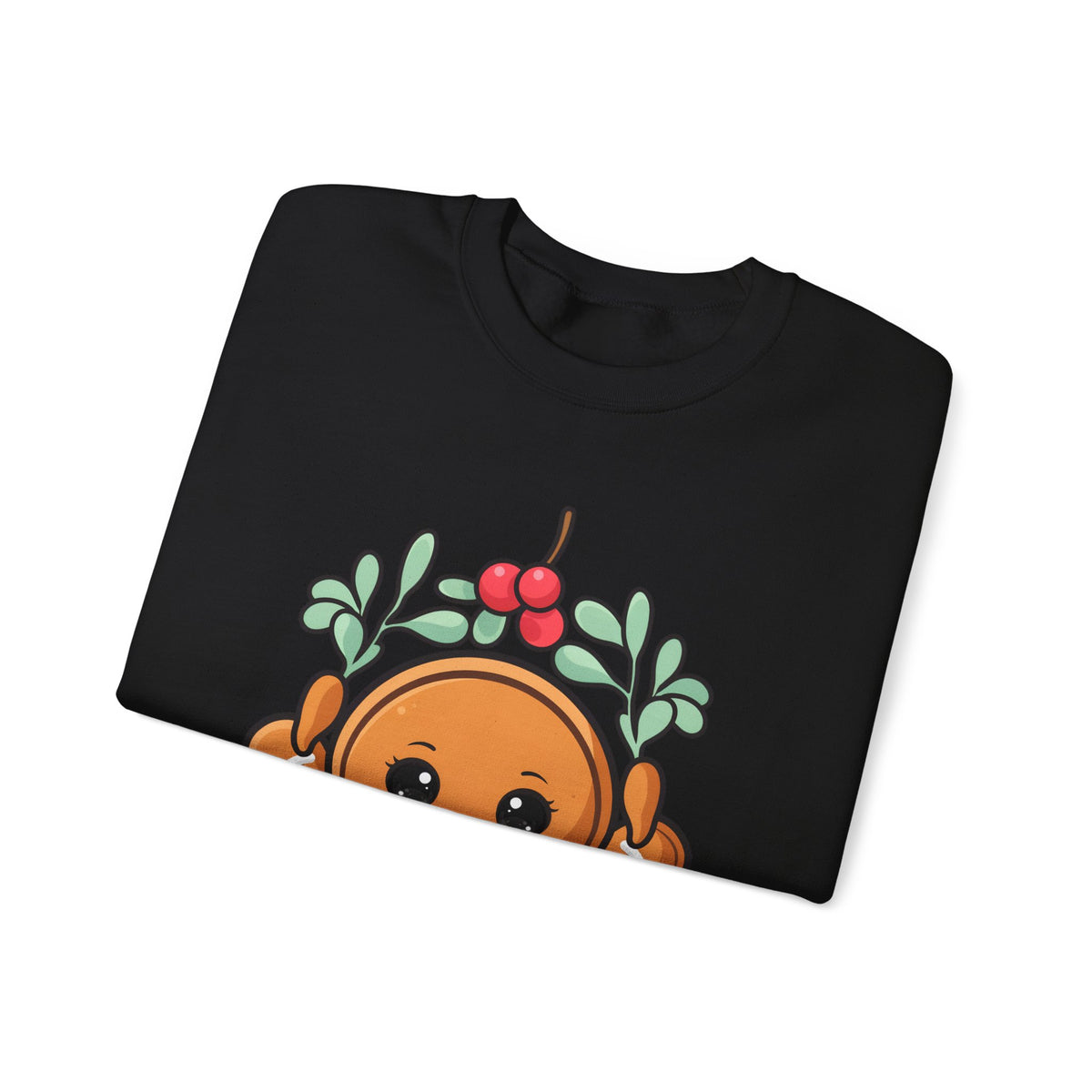 Kawaii Gingerbread Sweatshirt, Cute Christmas Crewneck