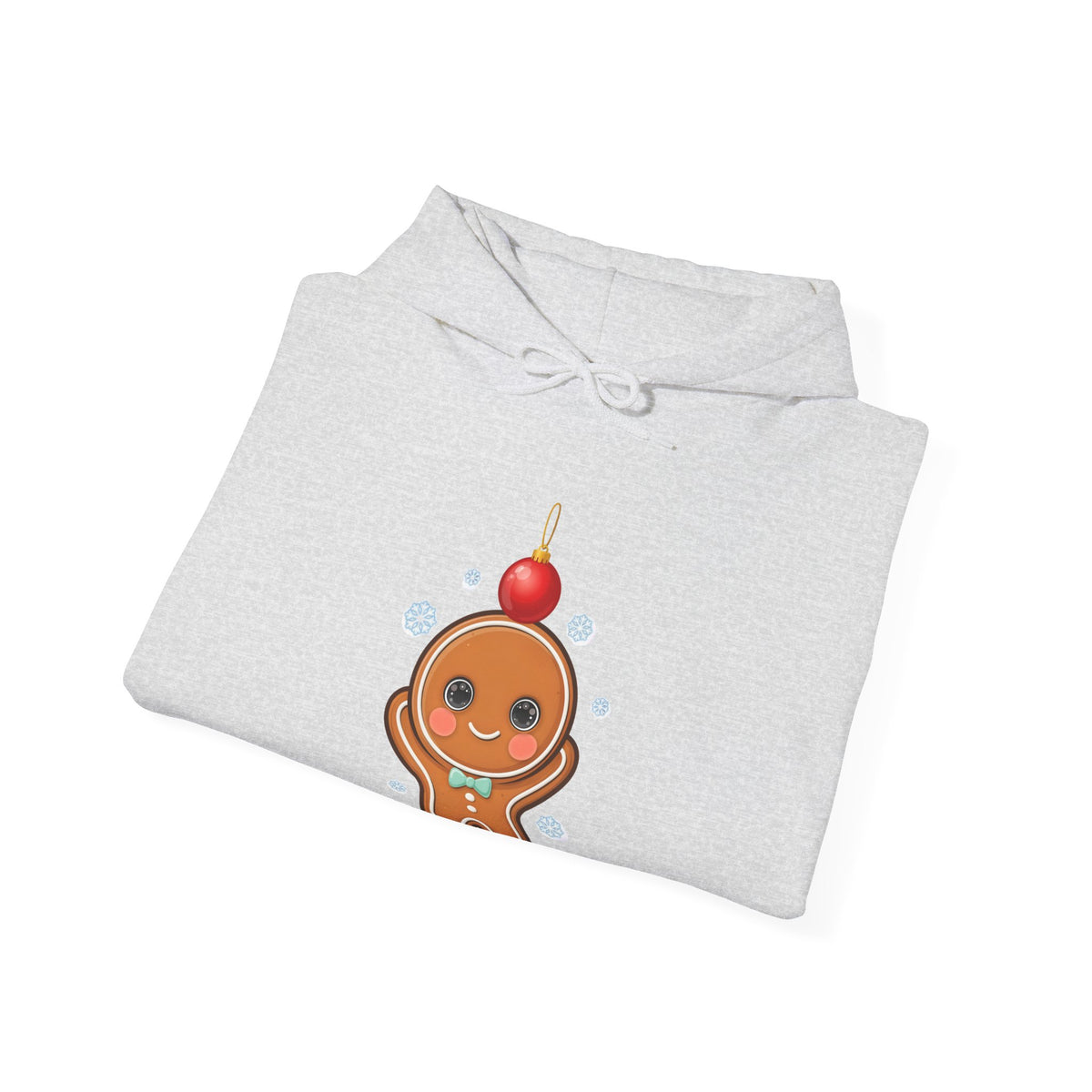 Kawaii Gingerbread Hoodie, Cute Christmas Holiday Sweatshirt
