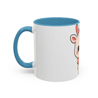 Kawaii Reindeer Christmas Mug for Holiday Fans