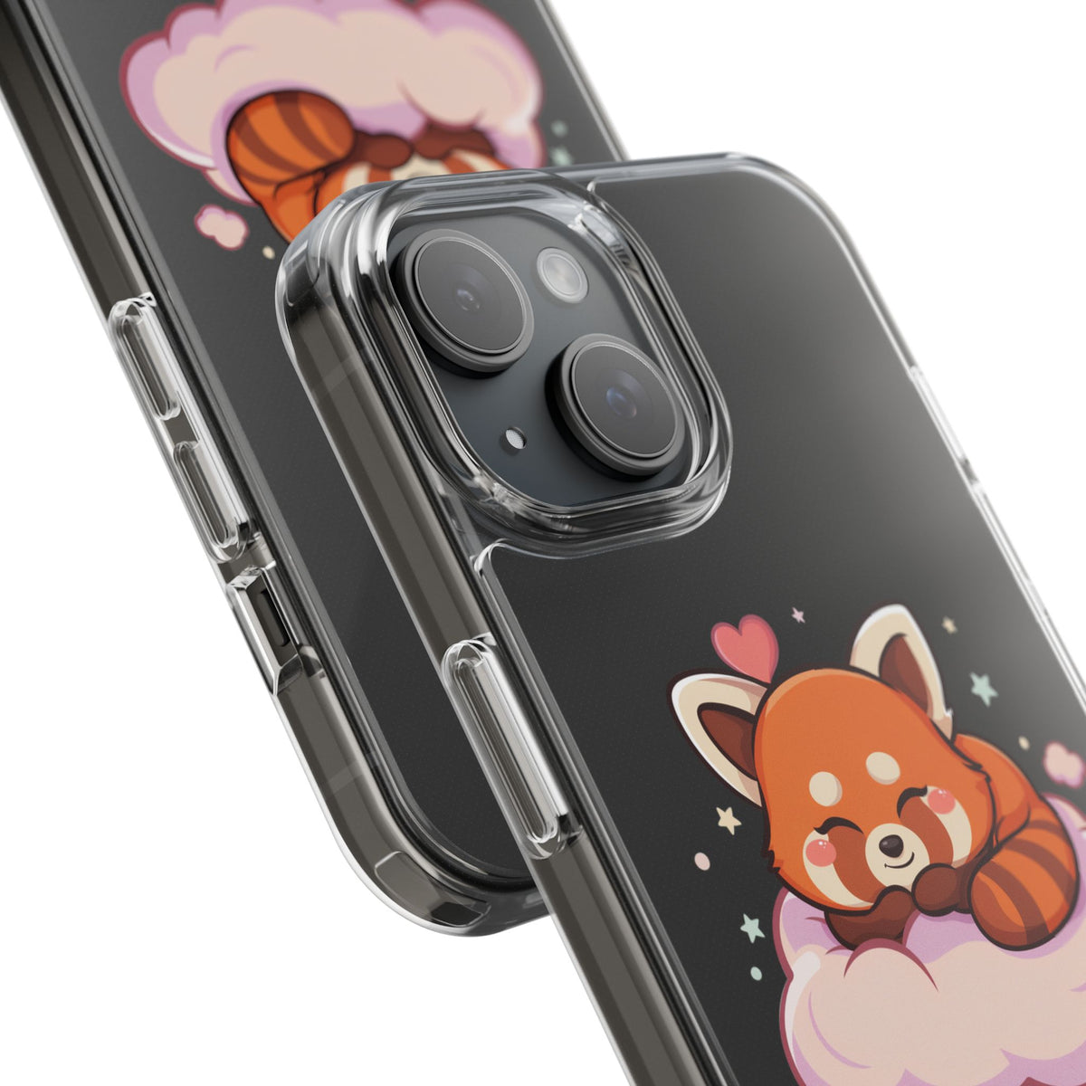 Cute Red Panda Phone Case, Dreamy Kawaii Cloud Art