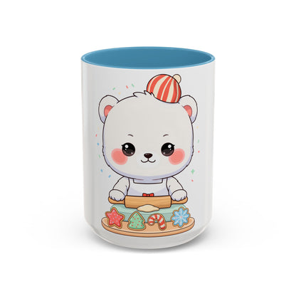 Christmas Cookie Polar Bear Accent Coffee Mug
