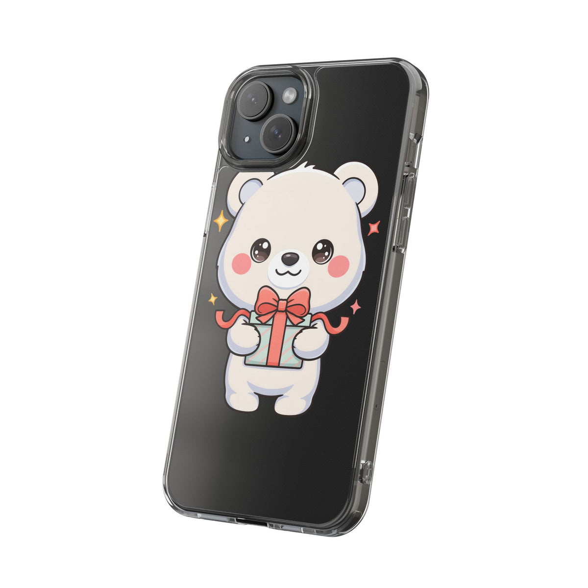 Kawaii Polar Bear Gift Phone Case for Holiday Gifting