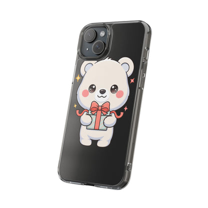 Kawaii Polar Bear Gift Phone Case for Holiday Gifting