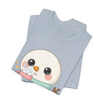 Kawaii Snowman T-Shirt for Cozy Cocoa Breaks