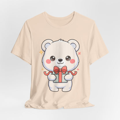 Kawaii Polar Bear Gift T-Shirt for Cute Holiday Cheer