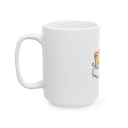 Sleeping Shiba Inu Mug, Cute Kawaii Dog Coffee Cup