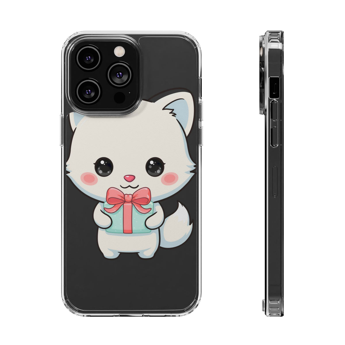 Kawaii Arctic Fox Phone Case with Gift