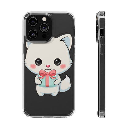 Kawaii Arctic Fox Phone Case with Gift
