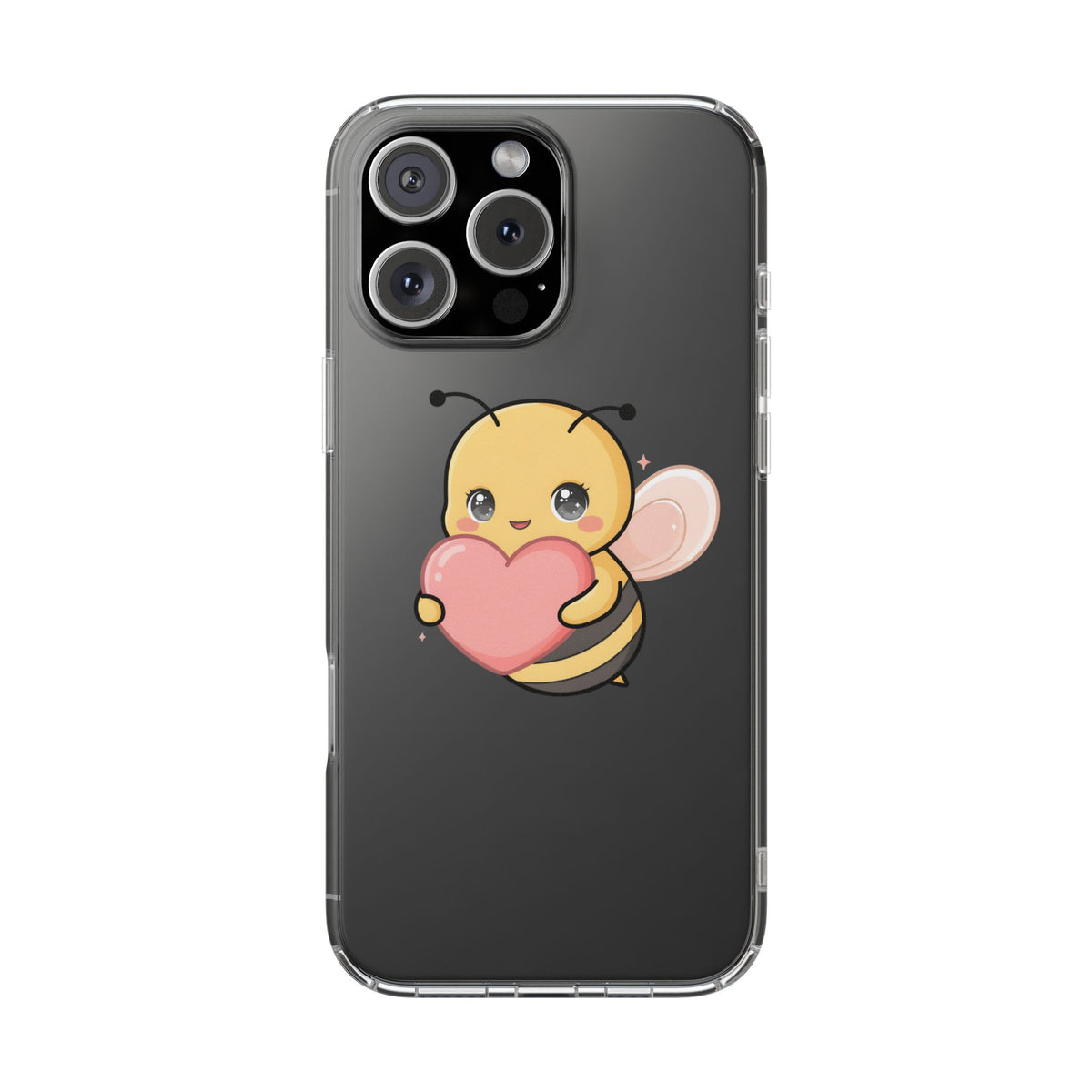 Kawaii Bee Clear Impact-Resistant Phone Case