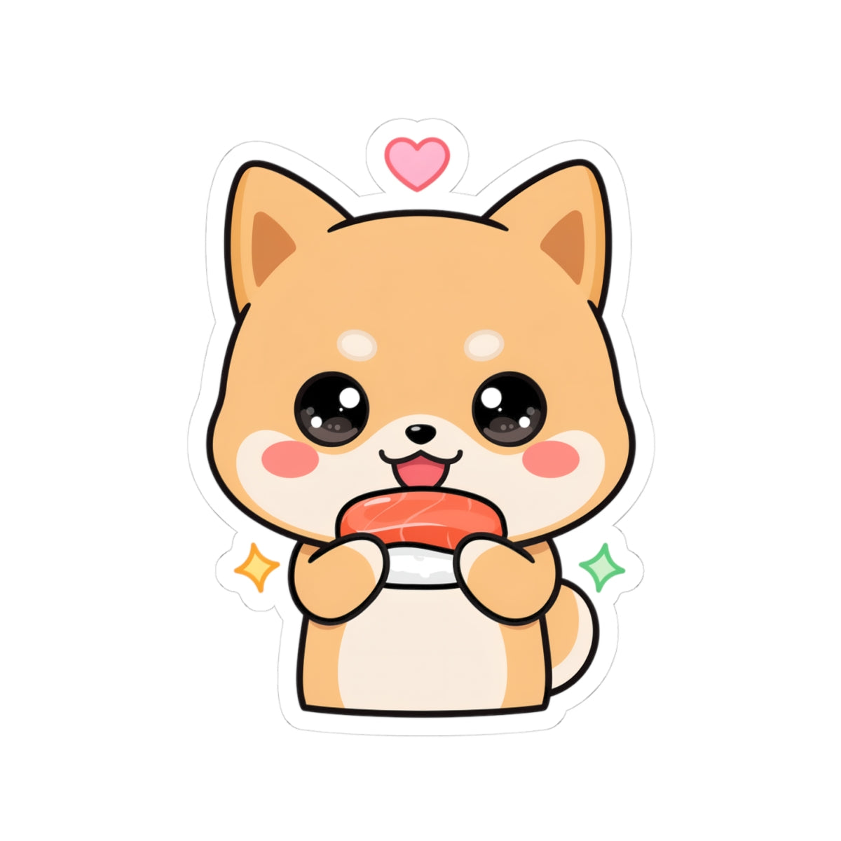 Kawaii Shiba Inu Sushi Sticker for Cute Decor