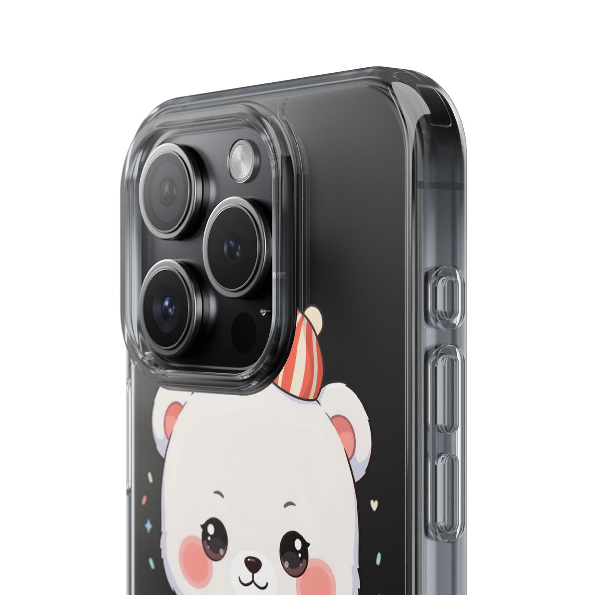 Christmas Bear Cookie Baking Clear Phone Case