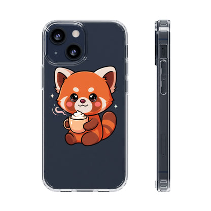 Kawaii Red Panda Phone Case with Latte