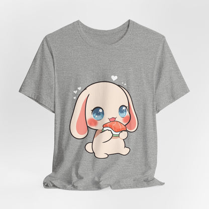 Kawaii Sushi Bunny T-Shirt for Cute Foodie Fans