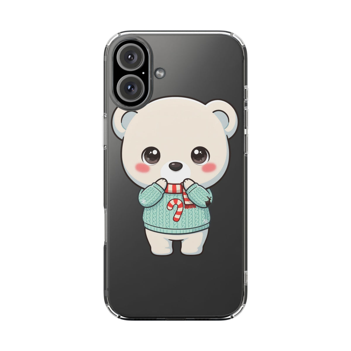 Kawaii Christmas Bear Phone Case for Holiday Season