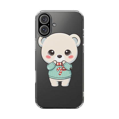 Kawaii Christmas Bear Phone Case for Holiday Season