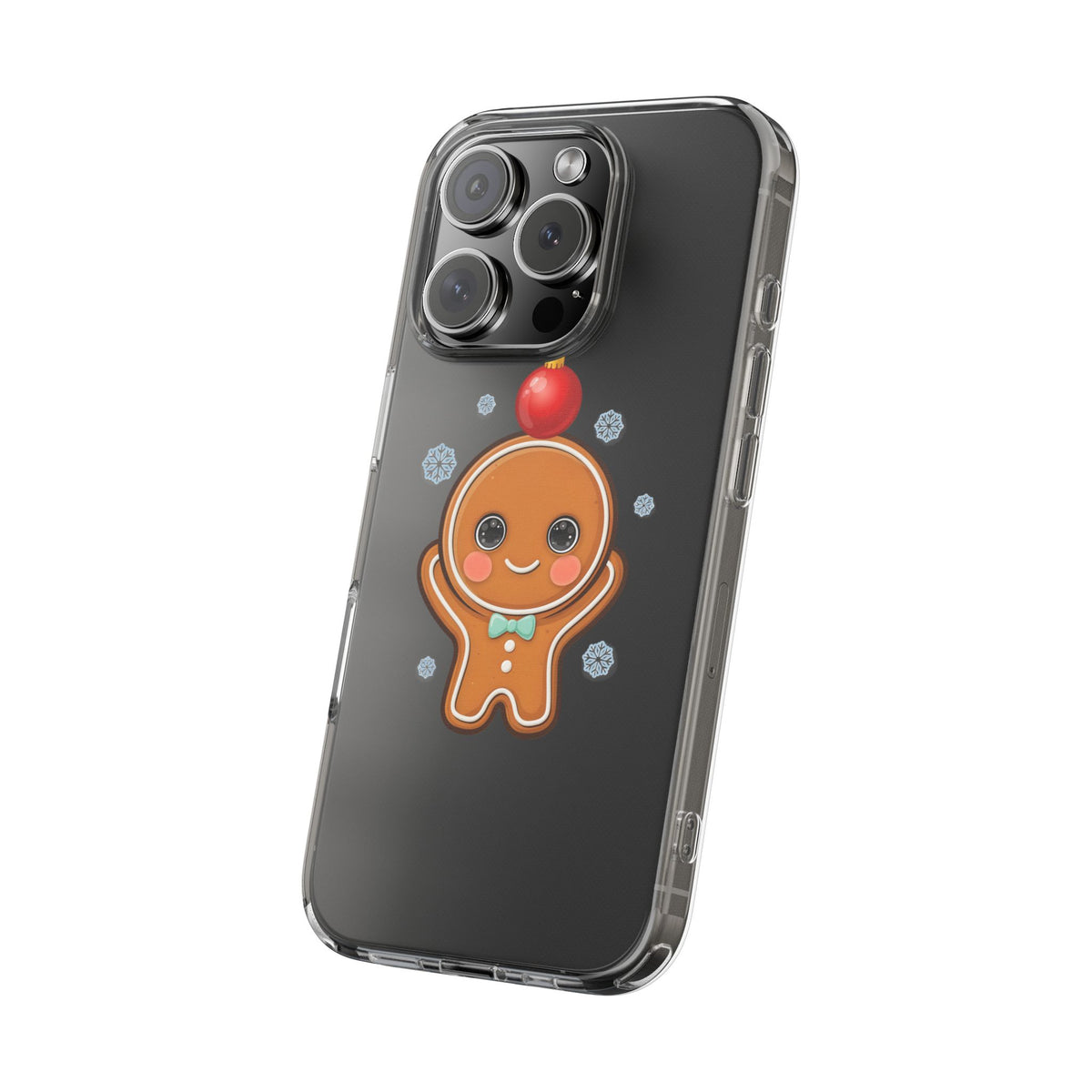 Christmas Gingerbread Phone Case, Cute Kawaii Holiday Gift