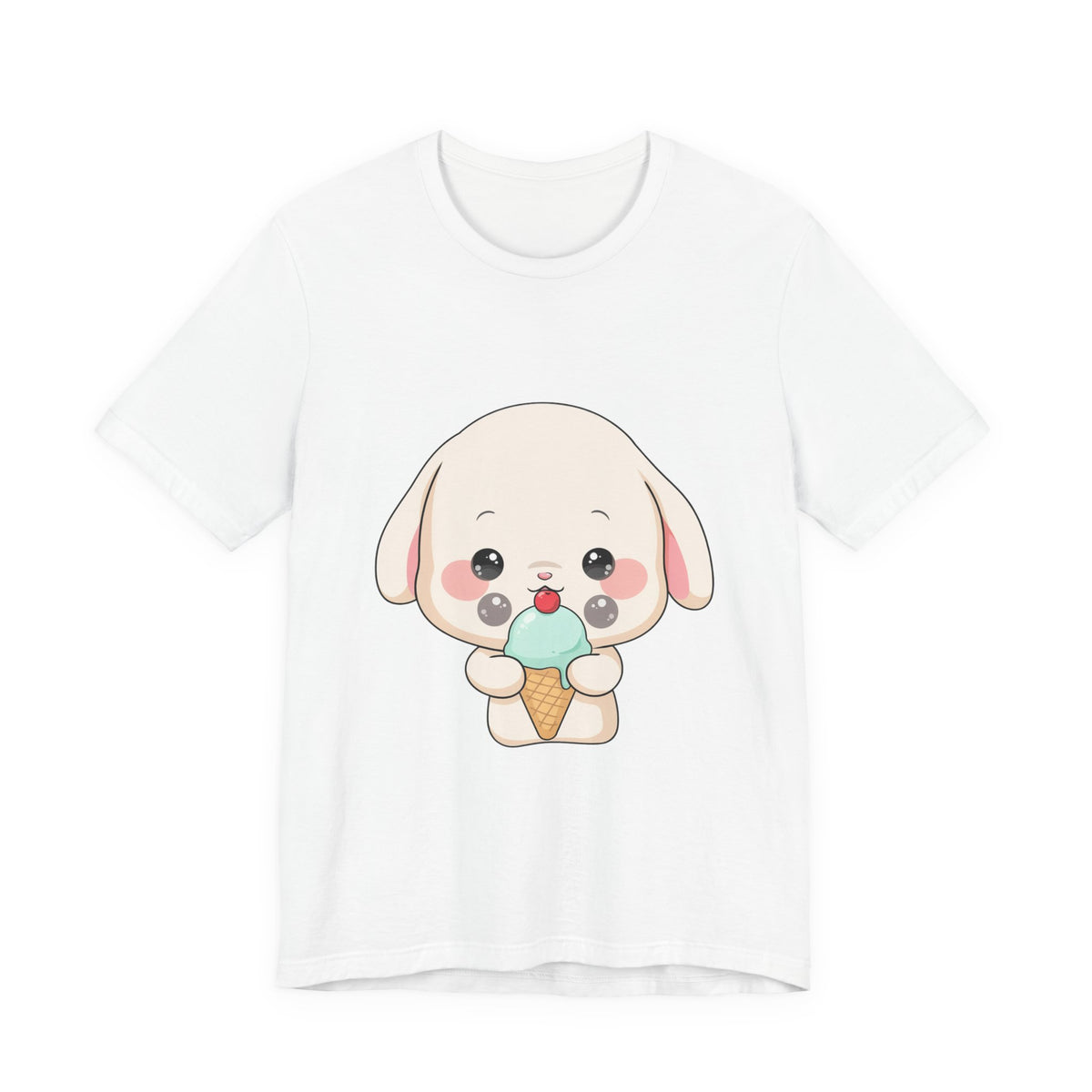 Kawaii Bunny Ice Cream Tee for Cute Style Lovers