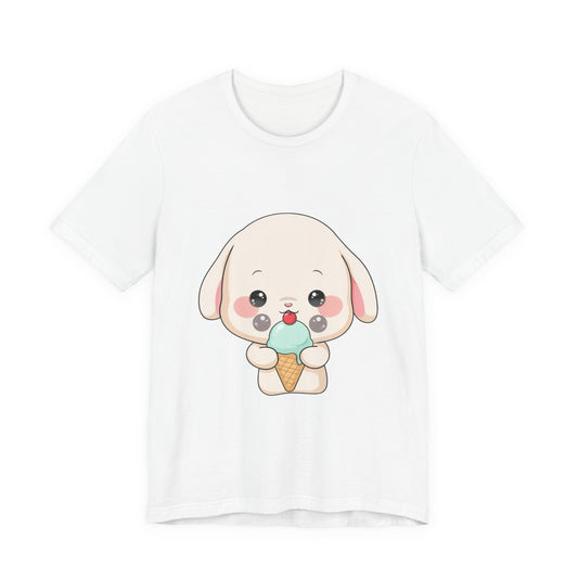 Kawaii Bunny Ice Cream Tee for Cute Style Lovers