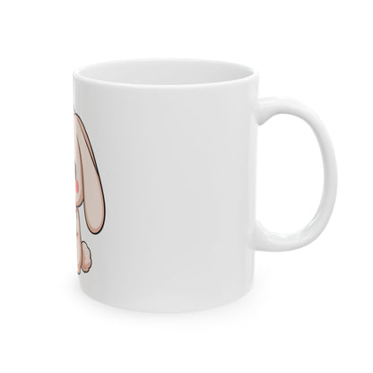 Kawaii Bunny Ceramic Mug – Cute Heart Gift