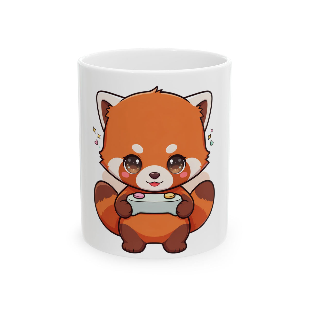 Gamer Red Panda Mug, Cute Gift for Video Game Fans