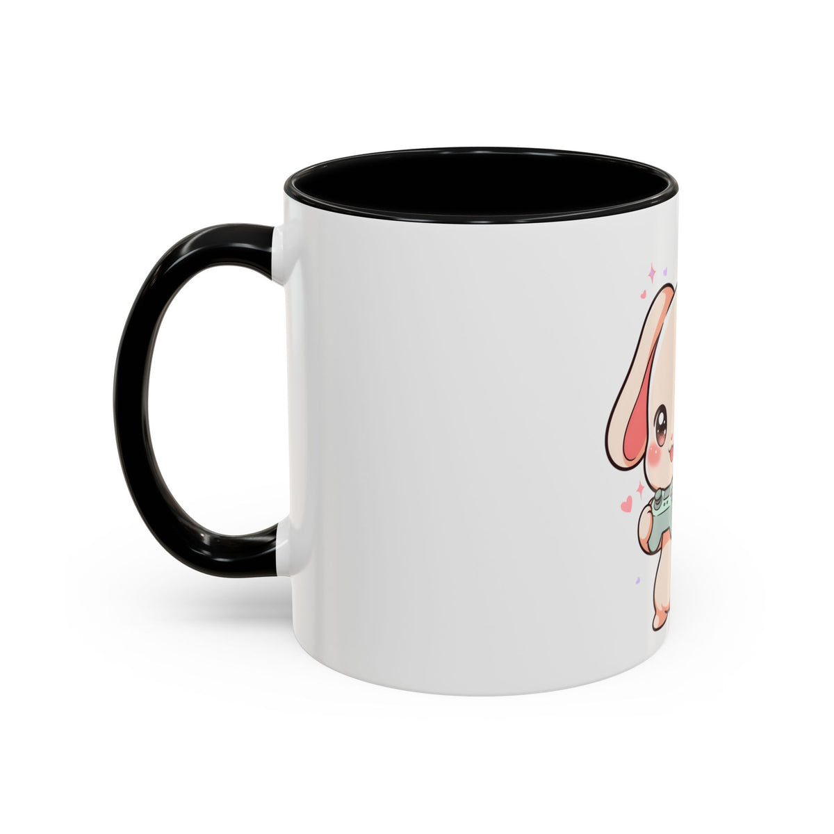 Gamer Bunny Accent Coffee Mug for Kawaii Game Lovers