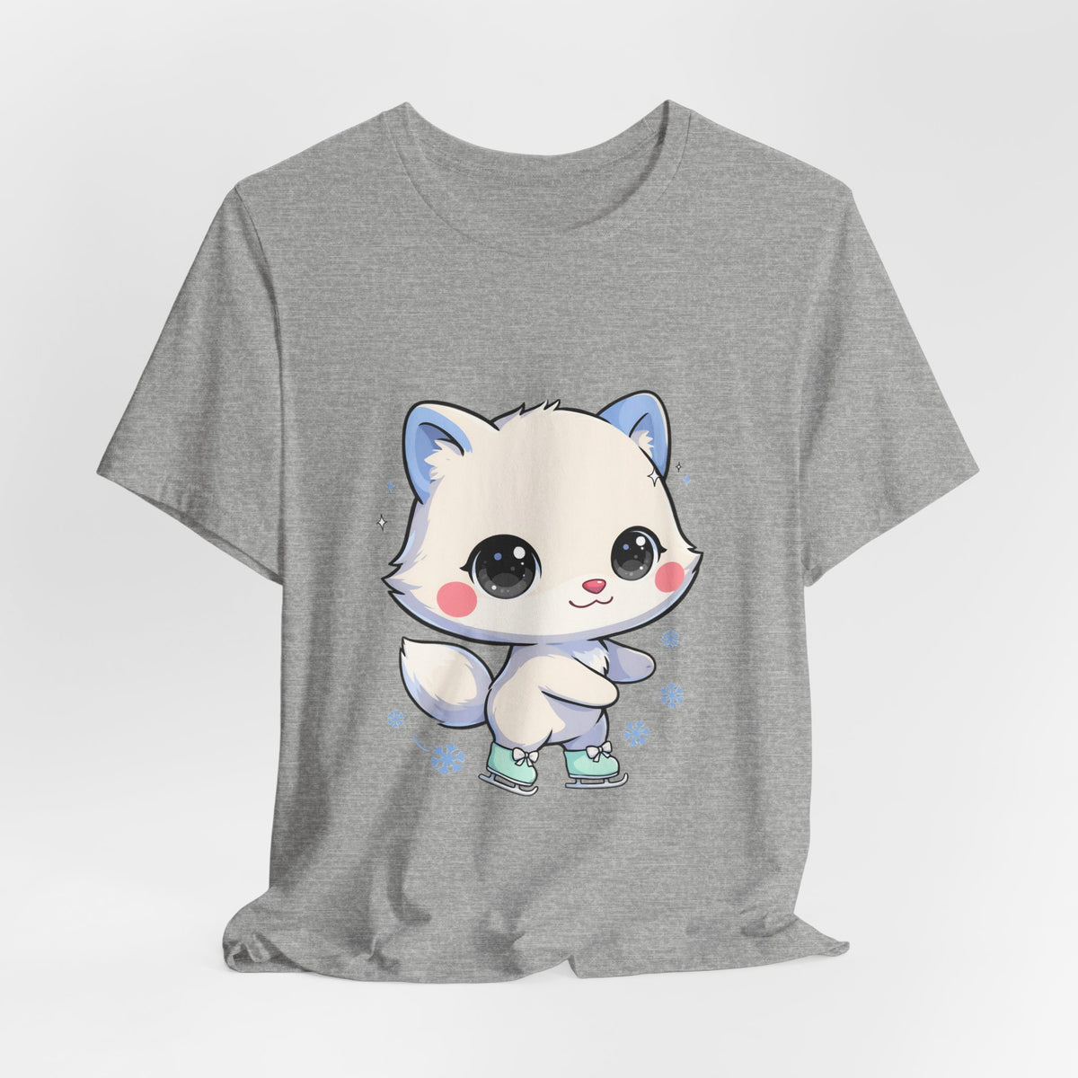 Kawaii Arctic Fox T-Shirt for Winter Gift Giving