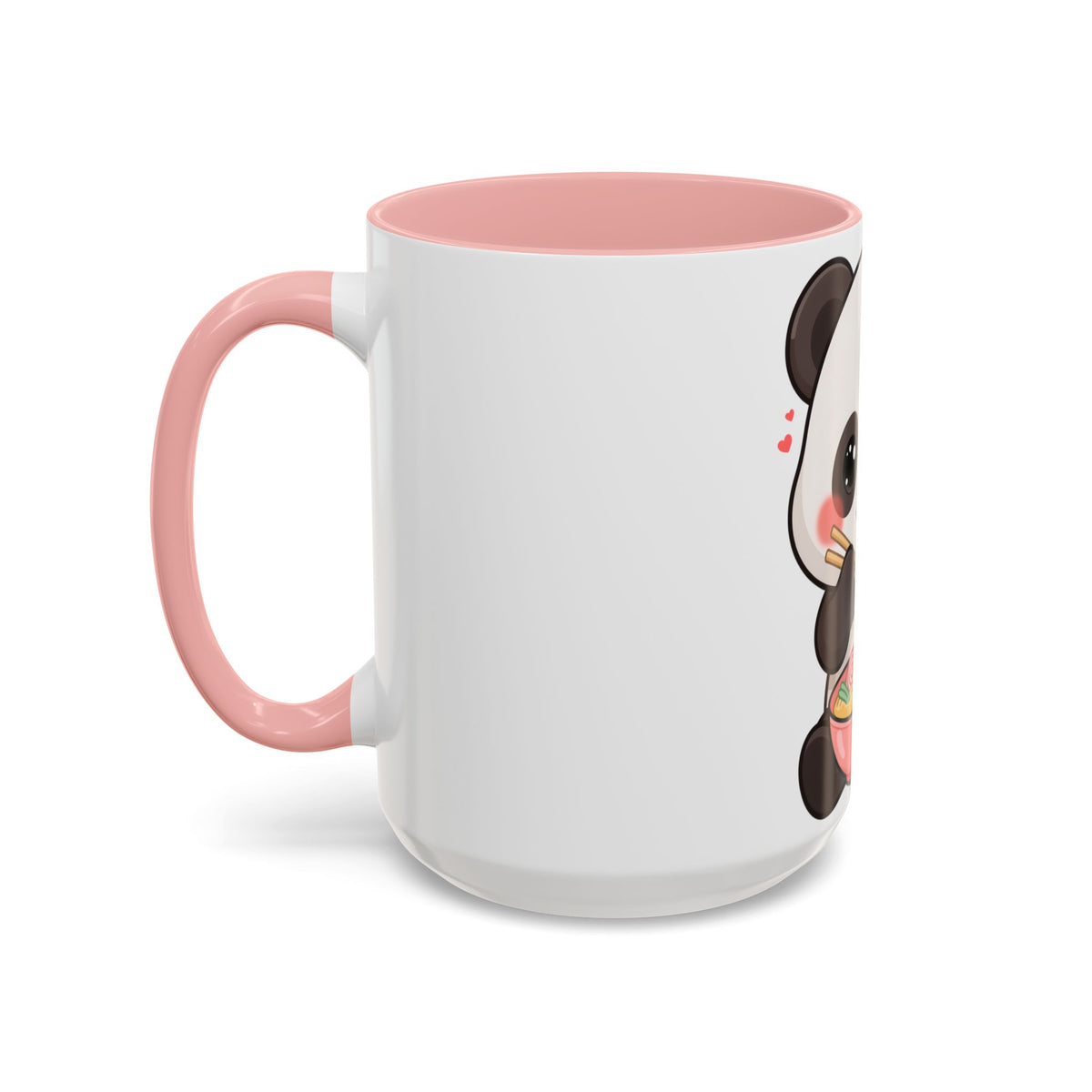 Kawaii Panda Ramen Mug, Cute Accent Coffee Mug