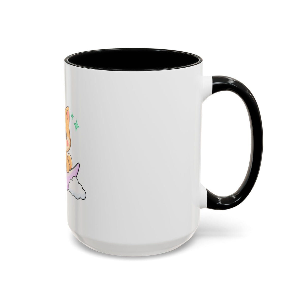 Kawaii Shiba Inu Accent Coffee Mug, Moon Puppy Gift