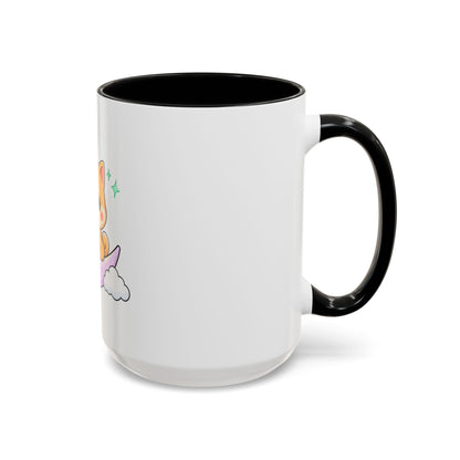 Kawaii Shiba Inu Accent Coffee Mug, Moon Puppy Gift