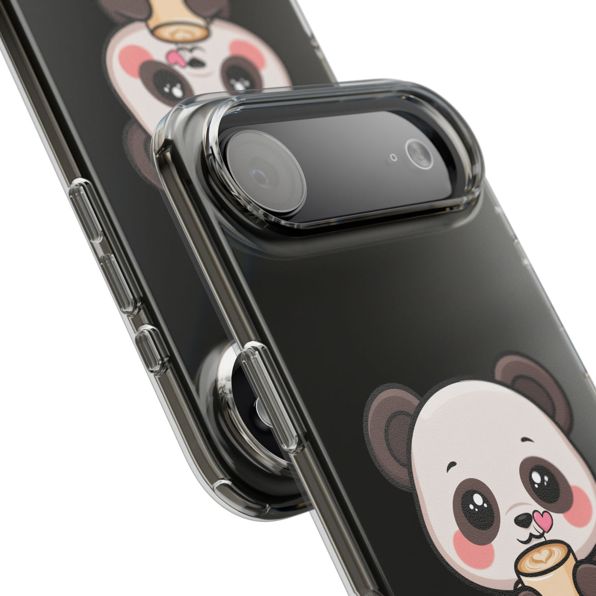 Kawaii Panda Latte Clear Impact-Resistant Case