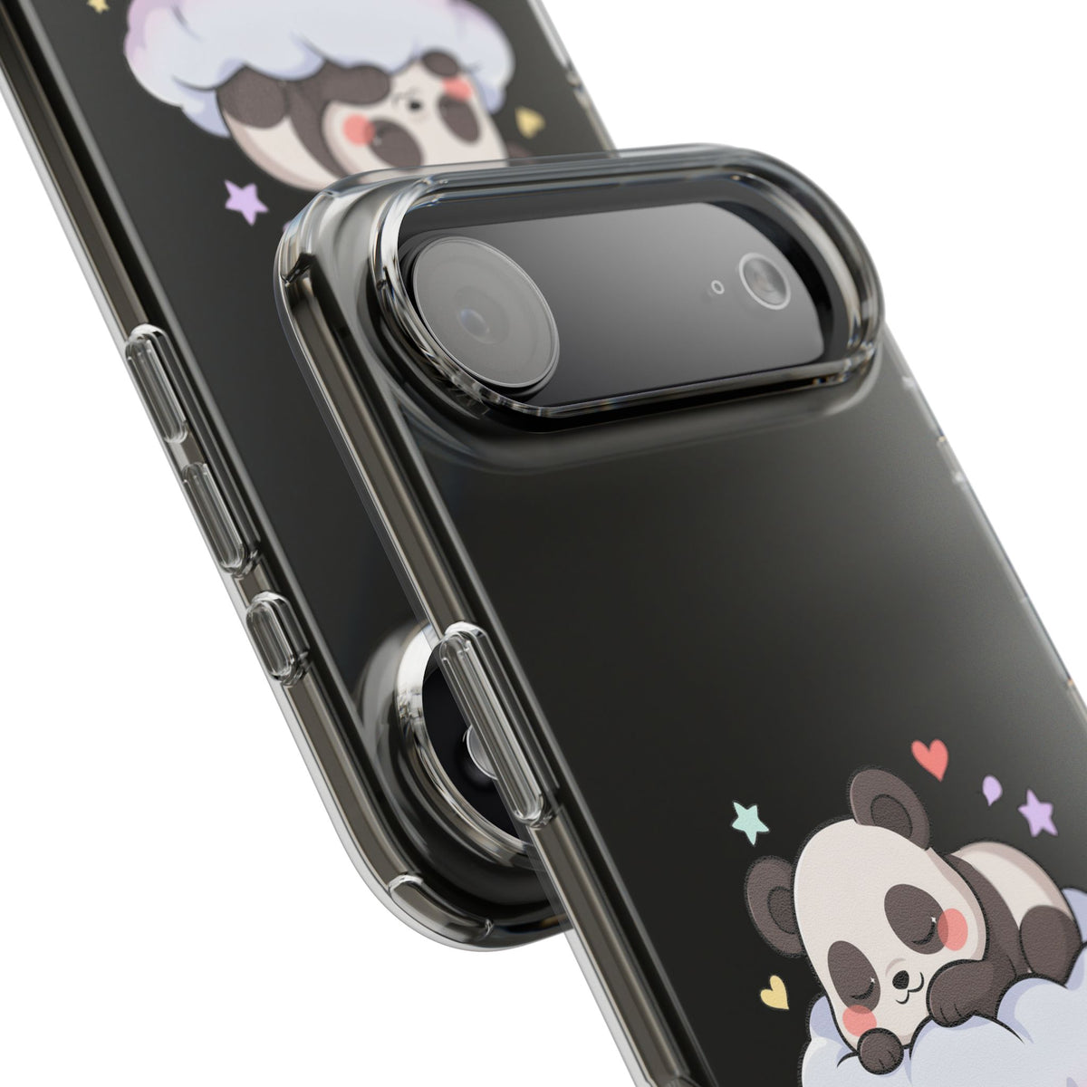 Sleeping Panda Clear Impact-Resistant Phone Case